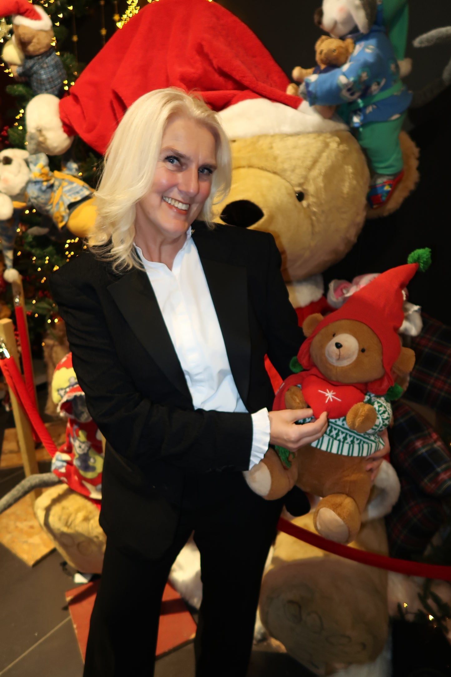 Santa Silk Black Blazer